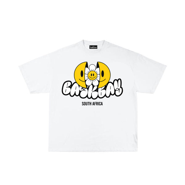 SMILEY PRINT OVERSIZED T-SHIRT