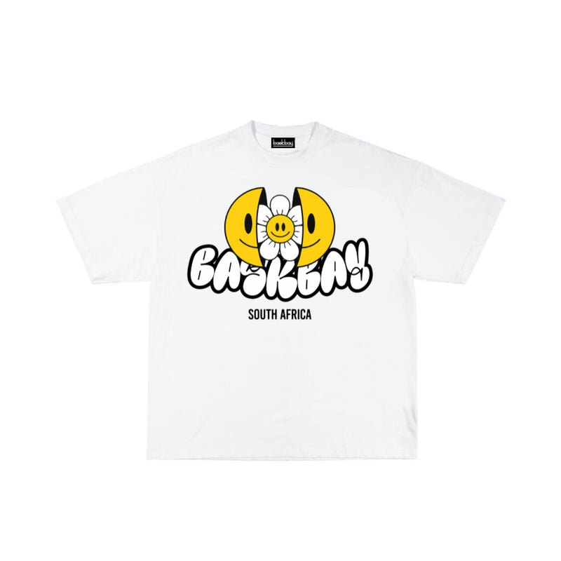 SMILEY PRINT OVERSIZED T-SHIRT