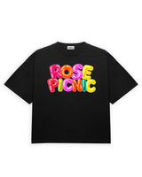 ROSE PICNIC BALLOON PRINT OVERSIZED SHIRT