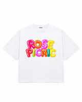 ROSE PICNIC BALLOON PRINT OVERSIZED SHIRT