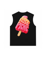 ROSE PICNIC ICE CREAM PRINT VEST